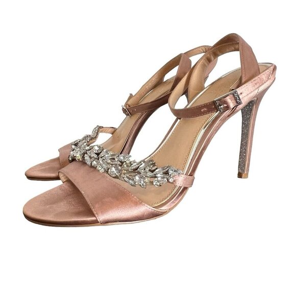 Badgley Mischka Shoes - Jewel by Badgley Mischka Women's Merida Heeled Sandal Rose Size 8 M